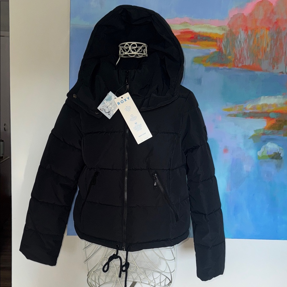 Roxy Black Puffer Jacket